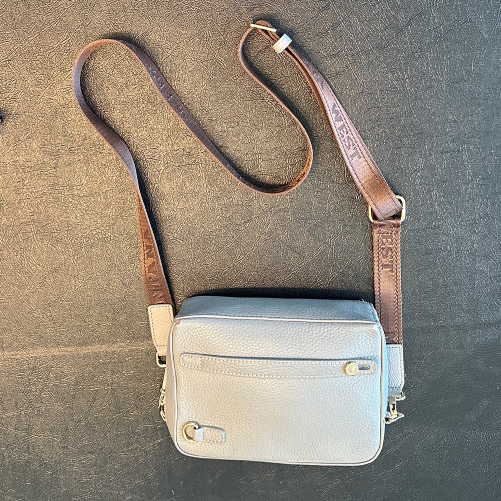 Montana West Gray and Brown Crossbody Bag